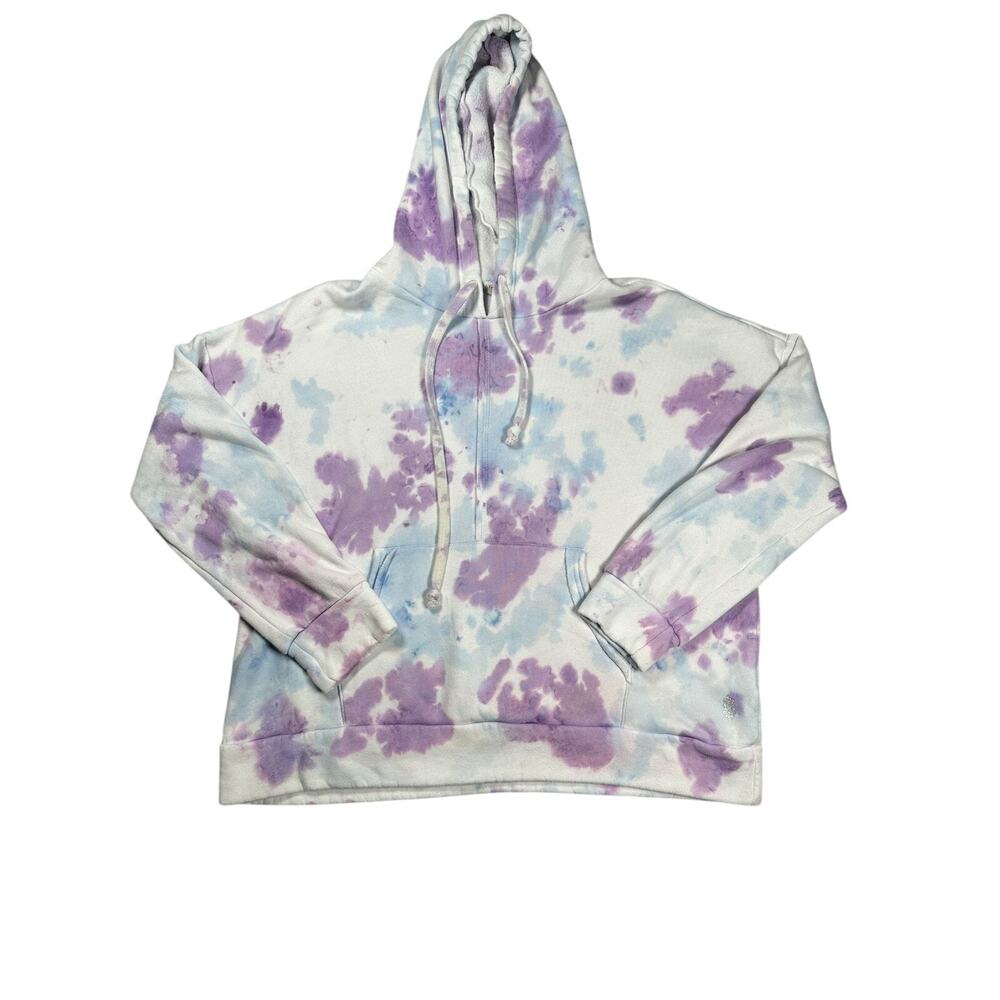 Free People Movement Work it Out Hoodie Womens L Tie Dye Pullover Athleisure - Picture 2 of 8